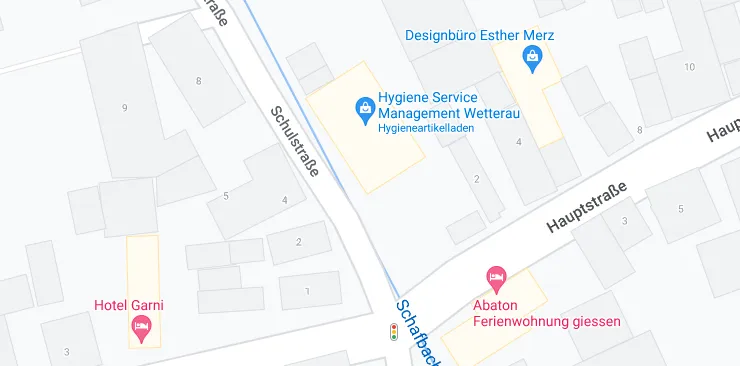 Google Maps Kartenausschnitt der Schulstrasse 1 in Linden
